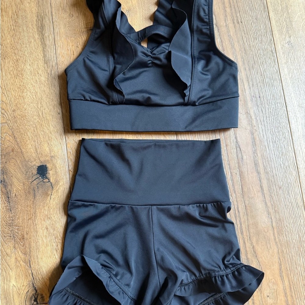 Balera Black Girls Matching Set